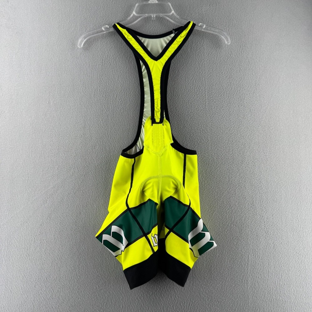 Wattie Ink Cycling Bib Shorts Womens Small Neon Yellow High Vis Padded
